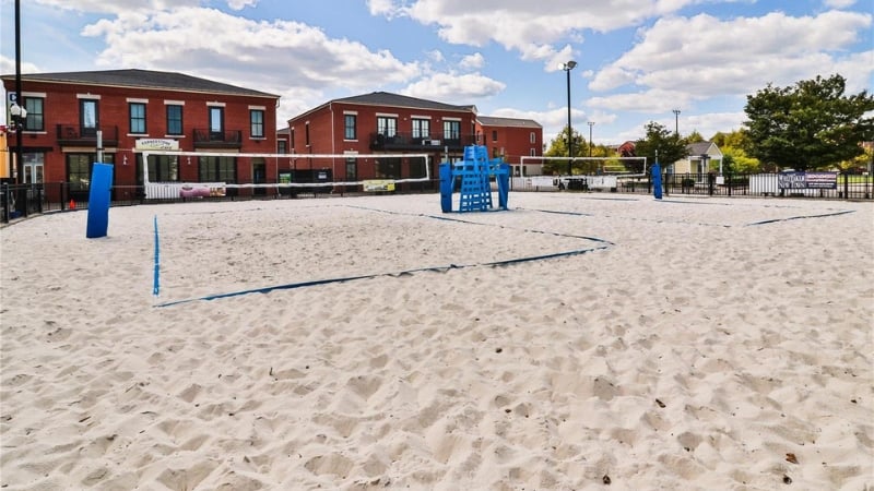 Sand Volleyball in New Town St. Charles