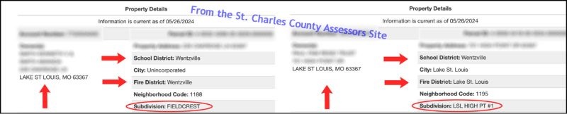 St Charles County Assessors Site