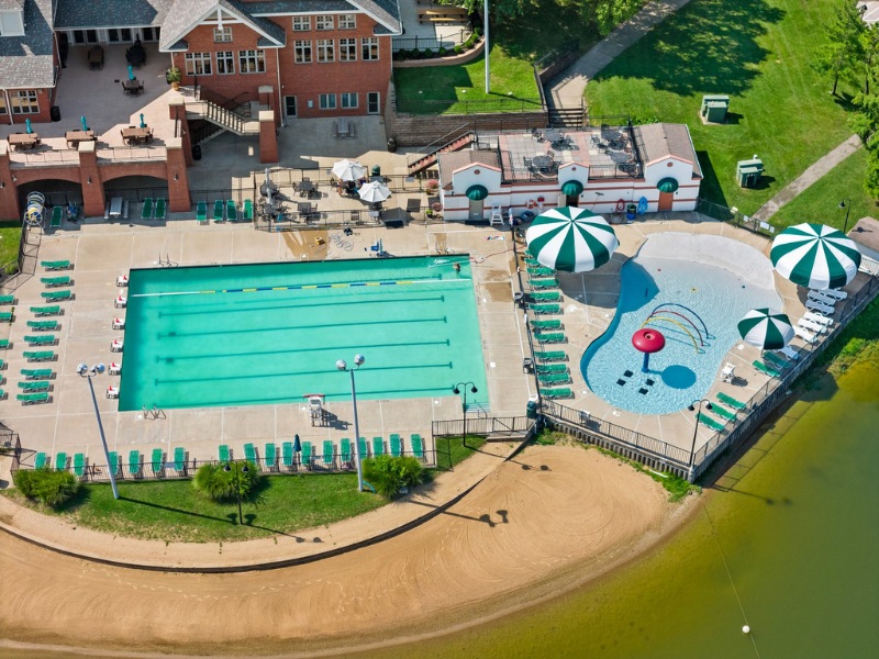 Lake St Louis clubhouse pools