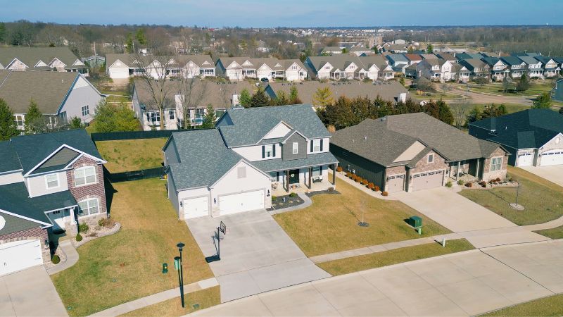 Newer neighborhood in Cottleville, MO