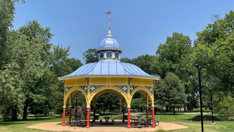 One of the pavilions at Tower Grove Park