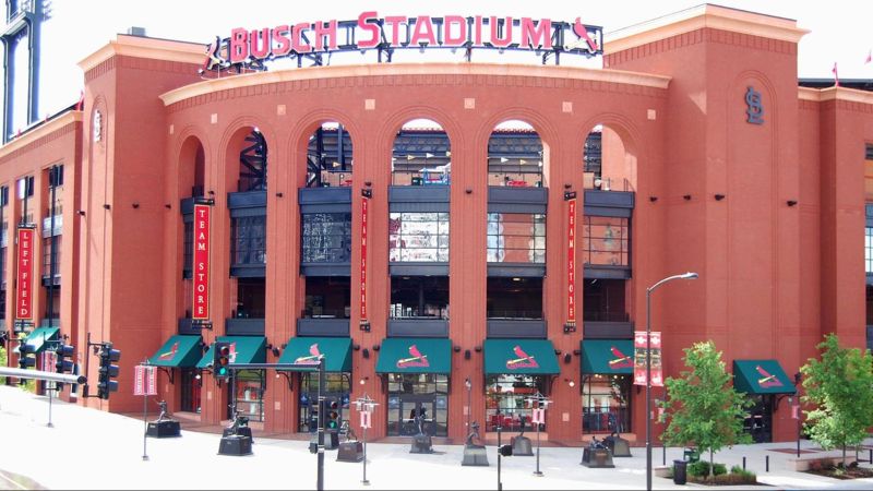 Busch Stadium, home of the St. Louis Cardinals