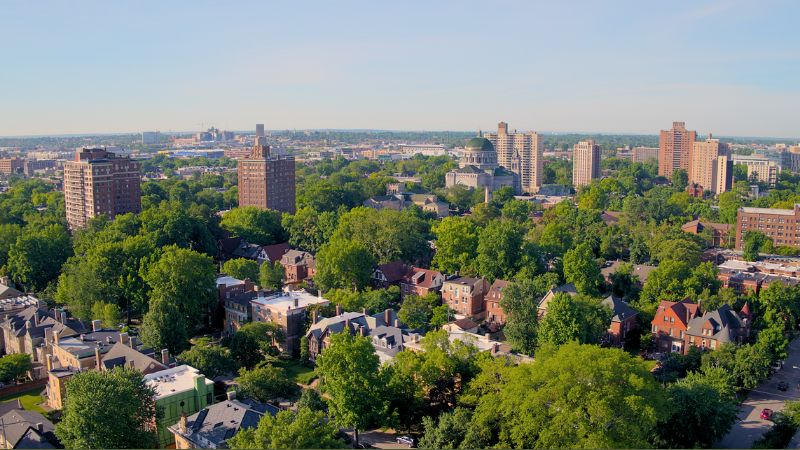 View of Central West End featuring a lot of green space