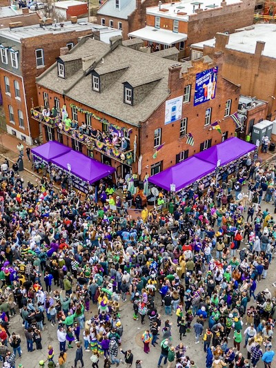 Mardi Gras parade in soulard st louis