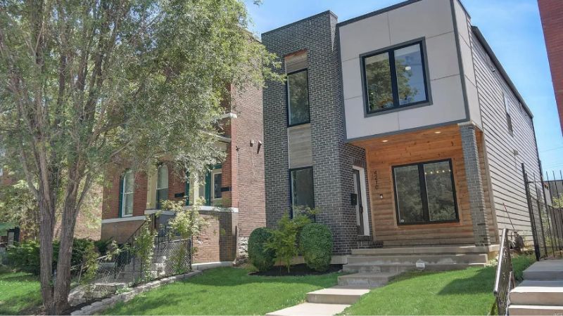 Contemporary home in The Grove on Chouteau Ave