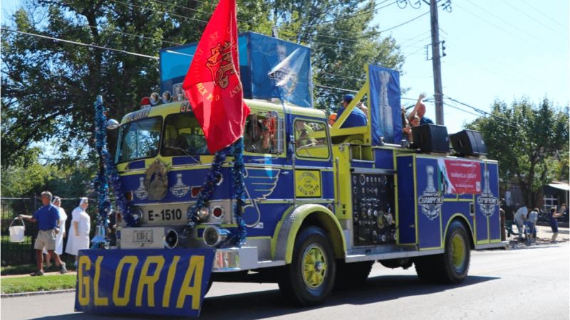 A scene from the parade from the The Italian Heritage Parade and Festa