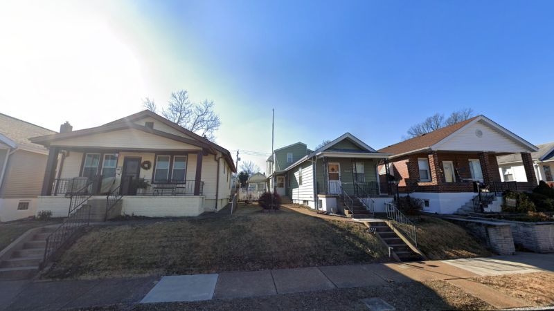 A row of historic homes on The Hill built in the 1920s