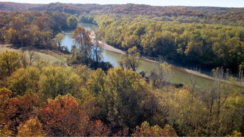 The Meramec river from Castlewood State Park