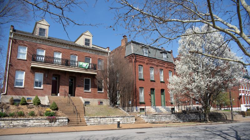 Row of multi-family homes in Soulard