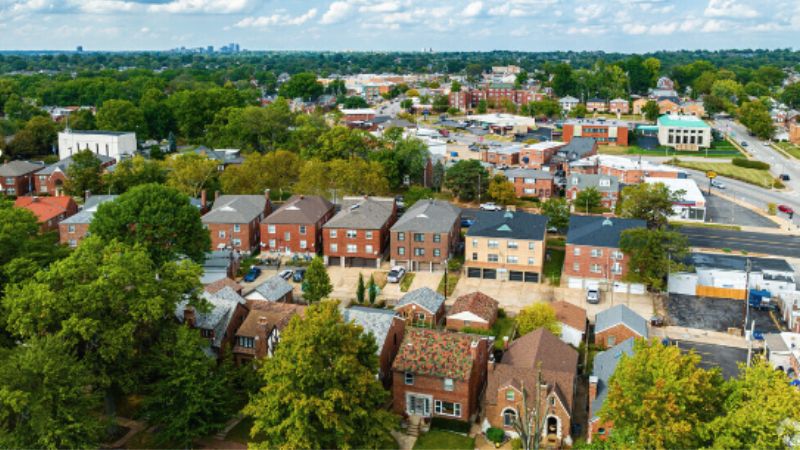 Aerial View, St. Louis Hills