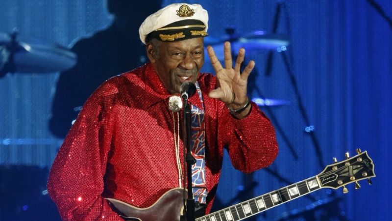 Chuck Berry performing at Blueberry Hill in 2009